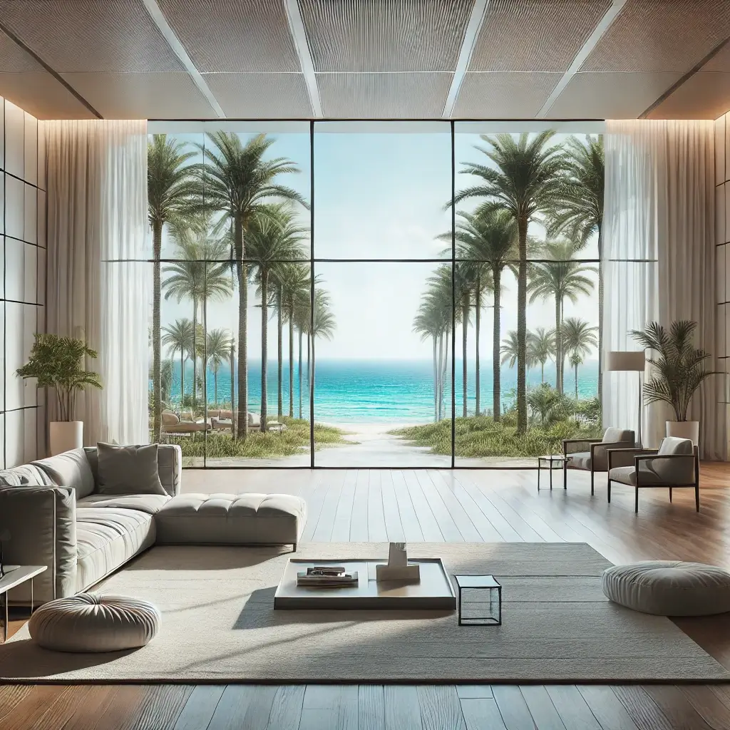 Luxurious suite with ocean view